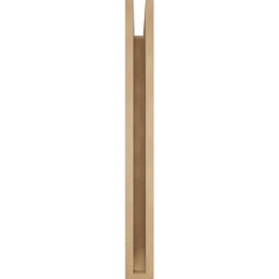 Ekena Millwork - BKTUR035X22X34THR06RCPR - Timberthane Faux Wood Thorton Style Bracket, Slat Ends, 3 1/2"W x 22"D x 34"H, Primed Tan