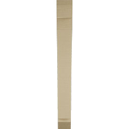 Ekena Millwork - BKTUR035X24X32THR06RCPR - Timberthane Faux Wood Thorton Style Bracket, Slat Ends, 3 1/2"W x 24"D x 32"H, Primed Tan