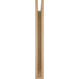 Ekena Millwork - BKTUR035X24X32THR06RCPR - Timberthane Faux Wood Thorton Style Bracket, Slat Ends, 3 1/2"W x 24"D x 32"H, Primed Tan