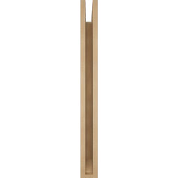 Ekena Millwork - BKTUR035X24X36THR06RCPR - Timberthane Faux Wood Thorton Style Bracket, Slat Ends, 3 1/2"W x 24"D x 36"H, Primed Tan