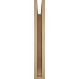 Ekena Millwork - BKTUR035X26X26THR06RCPR - Timberthane Faux Wood Thorton Style Bracket, Slat Ends, 3 1/2"W x 26"D x 26"H, Primed Tan