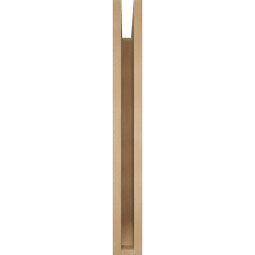 Ekena Millwork - BKTUR035X26X30THR06RCPR - Timberthane Faux Wood Thorton Style Bracket, Slat Ends, 3 1/2"W x 26"D x 30"H, Primed Tan
