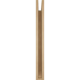 Ekena Millwork - BKTUR035X26X34THR06RCPR - Timberthane Faux Wood Thorton Style Bracket, Slat Ends, 3 1/2"W x 26"D x 34"H, Primed Tan