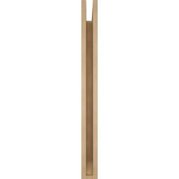 Ekena Millwork - BKTUR035X26X38THR06RCPR - Timberthane Faux Wood Thorton Style Bracket, Slat Ends, 3 1/2"W x 26"D x 38"H, Primed Tan