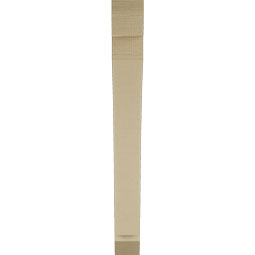Ekena Millwork - BKTUR035X28X32THR06RCPR - Timberthane Faux Wood Thorton Style Bracket, Slat Ends, 3 1/2"W x 28"D x 32"H, Primed Tan