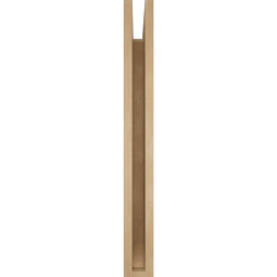 Ekena Millwork - BKTUR035X28X32THR06RCPR - Timberthane Faux Wood Thorton Style Bracket, Slat Ends, 3 1/2"W x 28"D x 32"H, Primed Tan