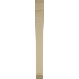 Ekena Millwork - BKTUR035X28X36THR06RCPR - Timberthane Faux Wood Thorton Style Bracket, Slat Ends, 3 1/2"W x 28"D x 36"H, Primed Tan