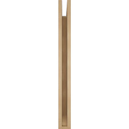 Ekena Millwork - BKTUR035X28X36THR06RCPR - Timberthane Faux Wood Thorton Style Bracket, Slat Ends, 3 1/2"W x 28"D x 36"H, Primed Tan