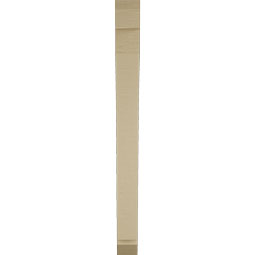 Ekena Millwork - BKTUR035X28X40THR06RCPR - Timberthane Faux Wood Thorton Style Bracket, Slat Ends, 3 1/2"W x 28"D x 40"H, Primed Tan
