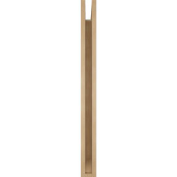Ekena Millwork - BKTUR035X28X40THR06RCPR - Timberthane Faux Wood Thorton Style Bracket, Slat Ends, 3 1/2"W x 28"D x 40"H, Primed Tan