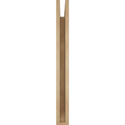 Ekena Millwork - BKTUR035X30X34THR06RCPR - Timberthane Faux Wood Thorton Style Bracket, Slat Ends, 3 1/2"W x 30"D x 34"H, Primed Tan