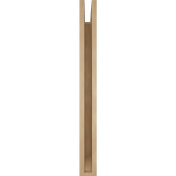 Ekena Millwork - BKTUR035X30X36THR06RCPR - Timberthane Faux Wood Thorton Style Bracket, Slat Ends, 3 1/2"W x 30"D x 36"H, Primed Tan