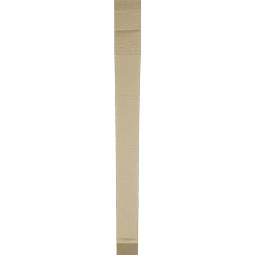 Ekena Millwork - BKTUR035X30X38THR06RCPR - Timberthane Faux Wood Thorton Style Bracket, Slat Ends, 3 1/2"W x 30"D x 38"H, Primed Tan