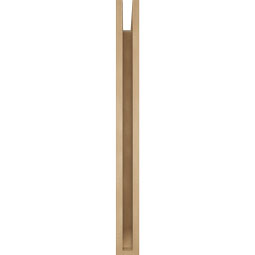 Ekena Millwork - BKTUR035X30X38THR06RCPR - Timberthane Faux Wood Thorton Style Bracket, Slat Ends, 3 1/2"W x 30"D x 38"H, Primed Tan