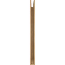 Ekena Millwork - BKTUR035X30X42THR06RCPR - Timberthane Faux Wood Thorton Style Bracket, Slat Ends, 3 1/2"W x 30"D x 42"H, Primed Tan