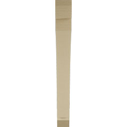 Ekena Millwork - BKTUR035X32X32THR06RCPR - Timberthane Faux Wood Thorton Style Bracket, Slat Ends, 3 1/2"W x 32"D x 32"H, Primed Tan