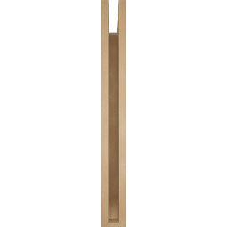 Ekena Millwork - BKTUR035X32X32THR06RCPR - Timberthane Faux Wood Thorton Style Bracket, Slat Ends, 3 1/2"W x 32"D x 32"H, Primed Tan