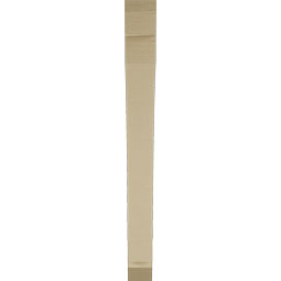 Ekena Millwork - BKTUR035X32X36THR06RCPR - Timberthane Faux Wood Thorton Style Bracket, Slat Ends, 3 1/2"W x 32"D x 36"H, Primed Tan
