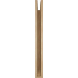 Ekena Millwork - BKTUR035X32X36THR06RCPR - Timberthane Faux Wood Thorton Style Bracket, Slat Ends, 3 1/2"W x 32"D x 36"H, Primed Tan