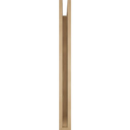 Ekena Millwork - BKTUR035X32X38THR06RCPR - Timberthane Faux Wood Thorton Style Bracket, Slat Ends, 3 1/2"W x 32"D x 38"H, Primed Tan