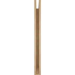 Ekena Millwork - BKTUR035X32X40THR06RCPR - Timberthane Faux Wood Thorton Style Bracket, Slat Ends, 3 1/2"W x 32"D x 40"H, Primed Tan