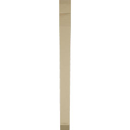 Ekena Millwork - BKTUR035X32X44THR06RCPR - Timberthane Faux Wood Thorton Style Bracket, Slat Ends, 3 1/2"W x 32"D x 44"H, Primed Tan