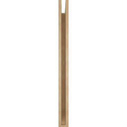 Ekena Millwork - BKTUR035X32X44THR06RCPR - Timberthane Faux Wood Thorton Style Bracket, Slat Ends, 3 1/2"W x 32"D x 44"H, Primed Tan
