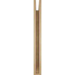 Ekena Millwork - BKTUR035X34X34THR06RCPR - Timberthane Faux Wood Thorton Style Bracket, Slat Ends, 3 1/2"W x 34"D x 34"H, Primed Tan