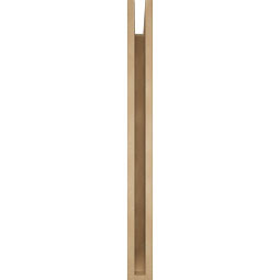 Ekena Millwork - BKTUR035X34X38THR06RCPR - Timberthane Faux Wood Thorton Style Bracket, Slat Ends, 3 1/2"W x 34"D x 38"H, Primed Tan