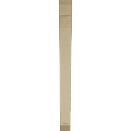 Ekena Millwork - BKTUR035X34X40THR06RCPR - Timberthane Faux Wood Thorton Style Bracket, Slat Ends, 3 1/2"W x 34"D x 40"H, Primed Tan