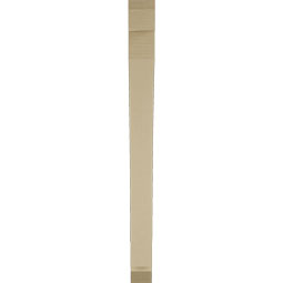 Ekena Millwork - BKTUR035X34X42THR06RCPR - Timberthane Faux Wood Thorton Style Bracket, Slat Ends, 3 1/2"W x 34"D x 42"H, Primed Tan