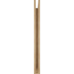 Ekena Millwork - BKTUR035X34X42THR06RCPR - Timberthane Faux Wood Thorton Style Bracket, Slat Ends, 3 1/2"W x 34"D x 42"H, Primed Tan