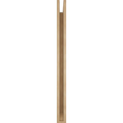 Ekena Millwork - BKTUR035X34X46THR06RCPR - Timberthane Faux Wood Thorton Style Bracket, Slat Ends, 3 1/2"W x 34"D x 46"H, Primed Tan