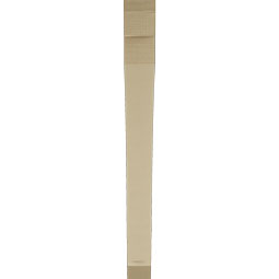 Ekena Millwork - BKTUR035X36X36THR06RCPR - Timberthane Faux Wood Thorton Style Bracket, Slat Ends, 3 1/2"W x 36"D x 36"H, Primed Tan