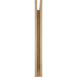 Ekena Millwork - BKTUR035X36X36THR06RCPR - Timberthane Faux Wood Thorton Style Bracket, Slat Ends, 3 1/2"W x 36"D x 36"H, Primed Tan