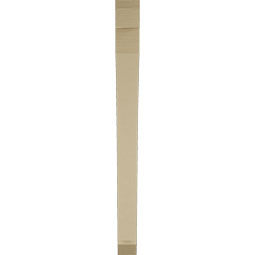 Ekena Millwork - BKTUR035X36X42THR06RCPR - Timberthane Faux Wood Thorton Style Bracket, Slat Ends, 3 1/2"W x 36"D x 42"H, Primed Tan