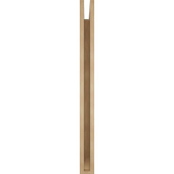 Ekena Millwork - BKTUR035X36X42THR06RCPR - Timberthane Faux Wood Thorton Style Bracket, Slat Ends, 3 1/2"W x 36"D x 42"H, Primed Tan