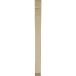 Ekena Millwork - BKTUR035X36X44THR06RCPR - Timberthane Faux Wood Thorton Style Bracket, Slat Ends, 3 1/2"W x 36"D x 44"H, Primed Tan