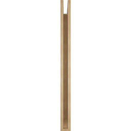 Ekena Millwork - BKTUR035X36X44THR06RCPR - Timberthane Faux Wood Thorton Style Bracket, Slat Ends, 3 1/2"W x 36"D x 44"H, Primed Tan