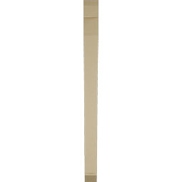 Ekena Millwork - BKTUR035X36X48THR06RCPR - Timberthane Faux Wood Thorton Style Bracket, Slat Ends, 3 1/2"W x 36"D x 48"H, Primed Tan