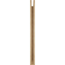 Ekena Millwork - BKTUR035X36X48THR06RCPR - Timberthane Faux Wood Thorton Style Bracket, Slat Ends, 3 1/2"W x 36"D x 48"H, Primed Tan
