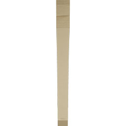 Ekena Millwork - BKTUR035X38X38THR06RCPR - Timberthane Faux Wood Thorton Style Bracket, Slat Ends, 3 1/2"W x 38"D x 38"H, Primed Tan