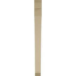 Ekena Millwork - BKTUR035X38X42THR06RCPR - Timberthane Faux Wood Thorton Style Bracket, Slat Ends, 3 1/2"W x 38"D x 42"H, Primed Tan