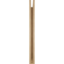 Ekena Millwork - BKTUR035X38X42THR06RCPR - Timberthane Faux Wood Thorton Style Bracket, Slat Ends, 3 1/2"W x 38"D x 42"H, Primed Tan