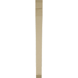 Ekena Millwork - BKTUR035X38X44THR06RCPR - Timberthane Faux Wood Thorton Style Bracket, Slat Ends, 3 1/2"W x 38"D x 44"H, Primed Tan