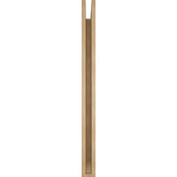 Ekena Millwork - BKTUR035X38X44THR06RCPR - Timberthane Faux Wood Thorton Style Bracket, Slat Ends, 3 1/2"W x 38"D x 44"H, Primed Tan