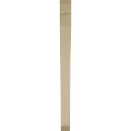 Ekena Millwork - BKTUR035X38X46THR06RCPR - Timberthane Faux Wood Thorton Style Bracket, Slat Ends, 3 1/2"W x 38"D x 46"H, Primed Tan
