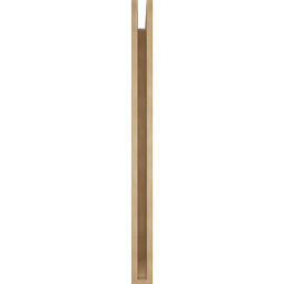 Ekena Millwork - BKTUR035X38X46THR06RCPR - Timberthane Faux Wood Thorton Style Bracket, Slat Ends, 3 1/2"W x 38"D x 46"H, Primed Tan
