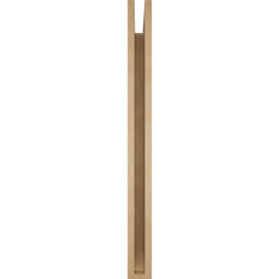 Ekena Millwork - BKTUR035X40X40THR06RCPR - Timberthane Faux Wood Thorton Style Bracket, Slat Ends, 3 1/2"W x 40"D x 40"H, Primed Tan