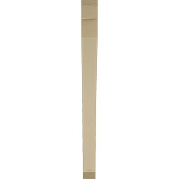 Ekena Millwork - BKTUR035X40X44THR06RCPR - Timberthane Faux Wood Thorton Style Bracket, Slat Ends, 3 1/2"W x 40"D x 44"H, Primed Tan